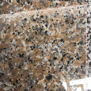 Red natural granite tile floor